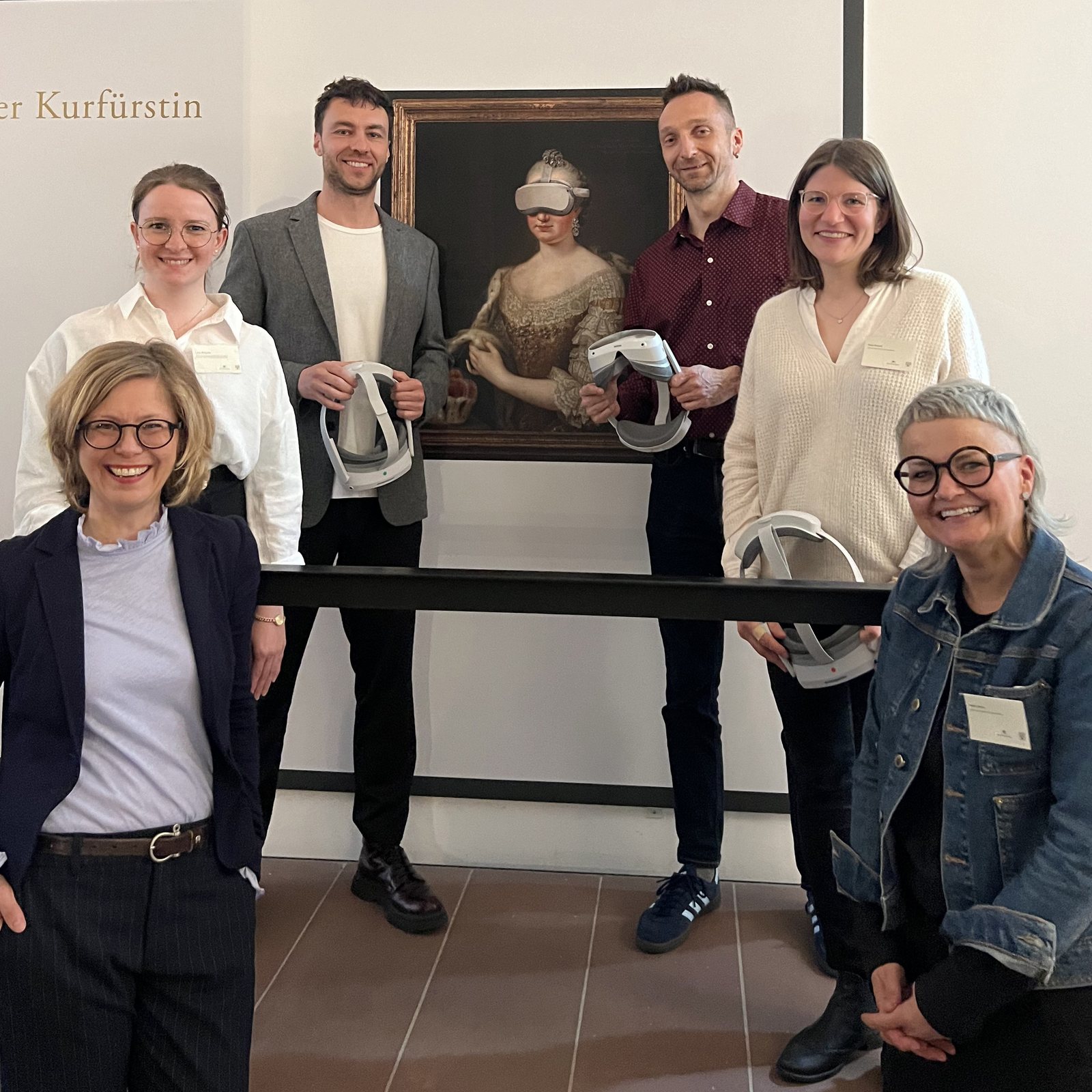 Bibliothek der Kurfürstin VR — Eröffnung mit dem Projektteam